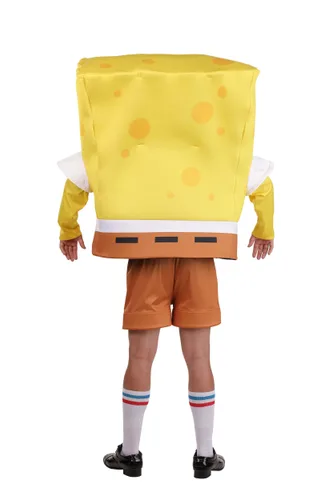 Vista 2 de Disfraz Deluxe Adulto de SpongeBob Multicolor
