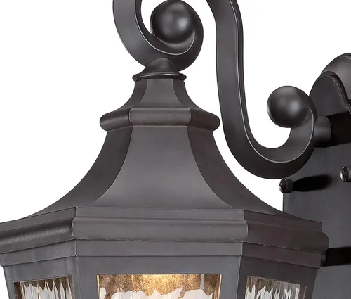 Vista 3 de Minka Lavery 71821-143-L Hanford Point - Linterna LED para exteriores, acabado de bronce aceitado