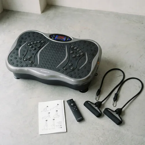 Vista 3 de Plataforma Vibratoria con Altavoz, Bandas de Resistencia y Mando a Distancia Vivflow InnovaGoods