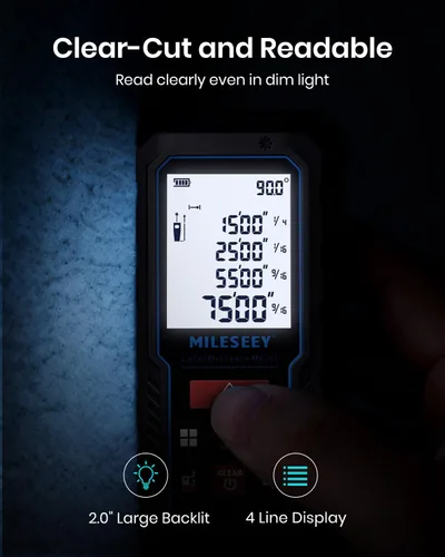 Vista 6 de MILESEEY Laser Measure, Laser Measuring Tool with Angle Sensor