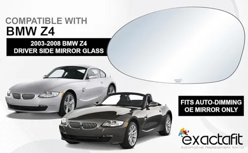 Vista 3 de exactafit 8226L - Reparación de cristal para espejo lateral del conductor compatible con BMW Z4 E85 E86 2003, 2004, 2005, 2006, 2007, 2008
