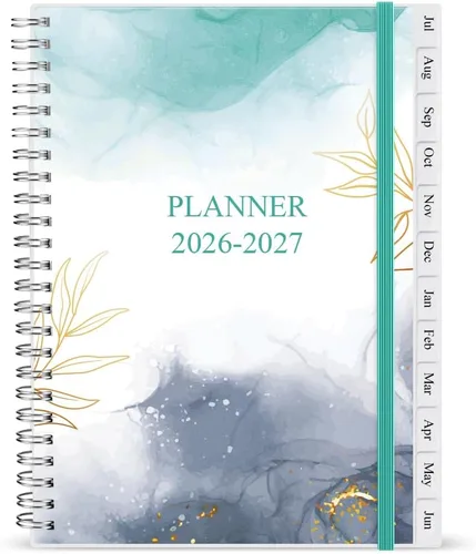 Vista 15 de Planificador/Calendario de Bolsillo 2026 - Cuaderno y Diario Organizador Semanal y Mensual A6 para Seguir Objetivos, Fácil de Organizar tu Vida Azul