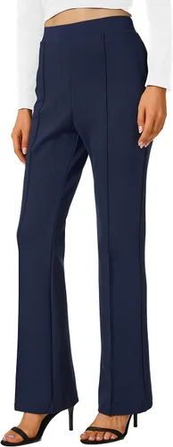 Vista 48 de Urban CoCo Pantalones de trabajo elásticos con corte de bota, pantalones de yoga pequeños para oficina casual