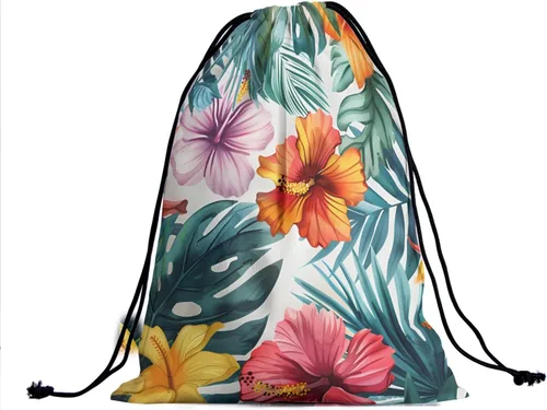 Vista 128 de Bolsa de agarre de gimnasia de piel de animal, bolsa de gimnasia con cordón ajustable, bolsa de cuerda para fauna silvestre, Mariposas Galaxy