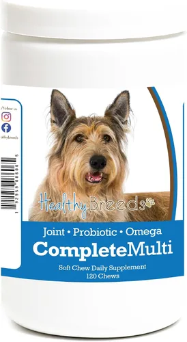 Vista 75 de Healthy Breeds Affenpinscher todo en uno multivitamínico suave masticable 120