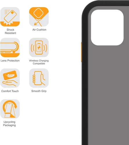 Vista 4 de Armor Funda de teléfono de la serie militar para iPhone 11 Pro Max, color negro misterioso