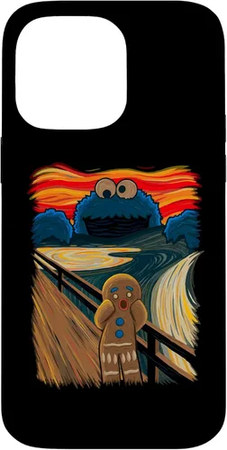 Vista 21 de Cookie Muncher The Scream Munch Monster Joke Funda para iPhone 17