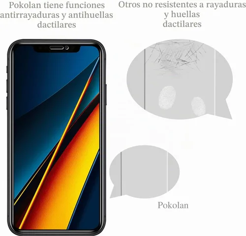 Vista 4 de Pokolan Protector de pantalla de privacidad diseñado para iPhone 11 Pro Max Negro