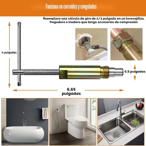 Vista 5 de Herramienta Extractora de Manguito de Compresión para Remover Tuerca y Férula de Tubería 03943, Removedor de Manguito para Accesorios de Compresión