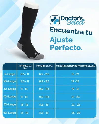 Vista 7 de Doctor's Select® Plus Size Compression Socks for Women Wide Calf - 3 Pairs