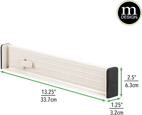 Vista 4 de mDesign - Organizador de cajón expandible de 2.5 pulgadas de alto