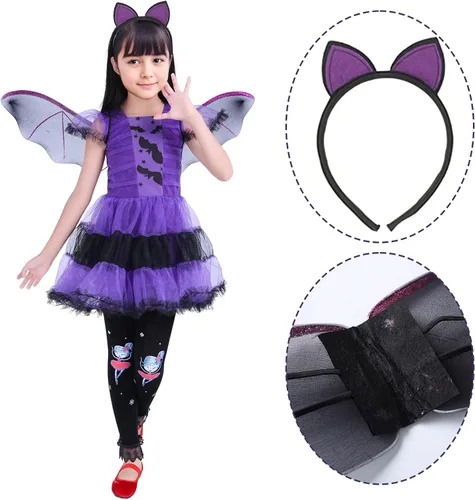 Vista 2 de Metaparty Disfraz de bruja para niñas, disfraz de bruja para niños, disfraz de vampiro para niñas
