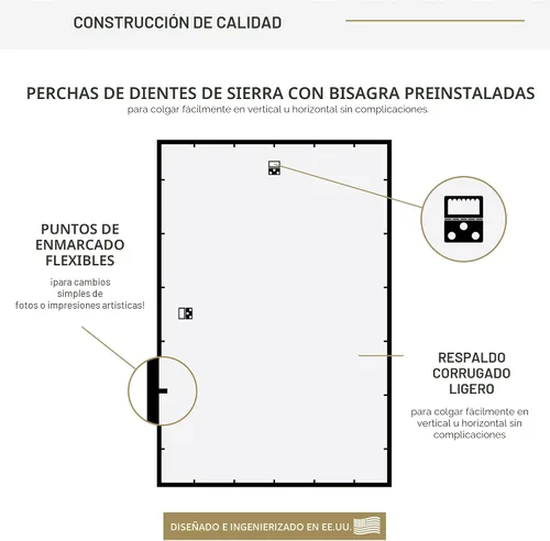 Vista 7 de MCS , Negro 24 x 36 pulgadas trendsetter cartel marco, 24 x 36