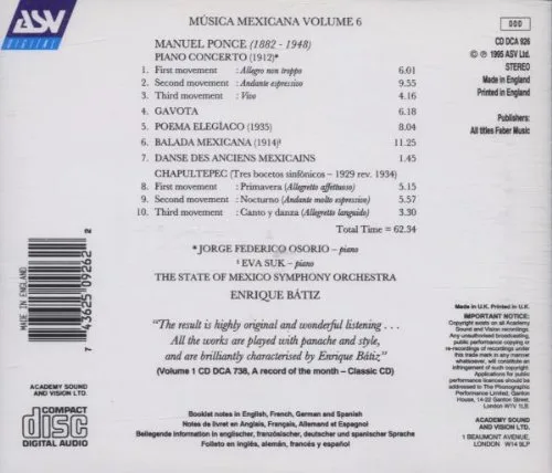 Vista 2 de Musica Mexicana, Vol. 6