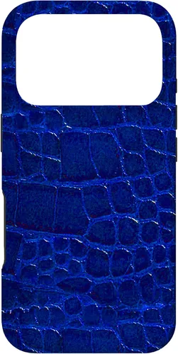 Vista 30 de Royal Ocean - Carcasa para iPhone 17, diseño de cocodrilo y cocodrilo