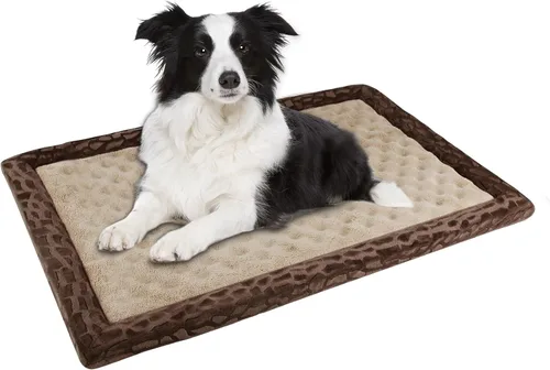 Vista 14 de Almohadilla para jaula de perro 24x17 pulgadas gris, colchoneta de cama de espuma viscoelástica para perro pequeño y gato, lavable, cama para dormir
