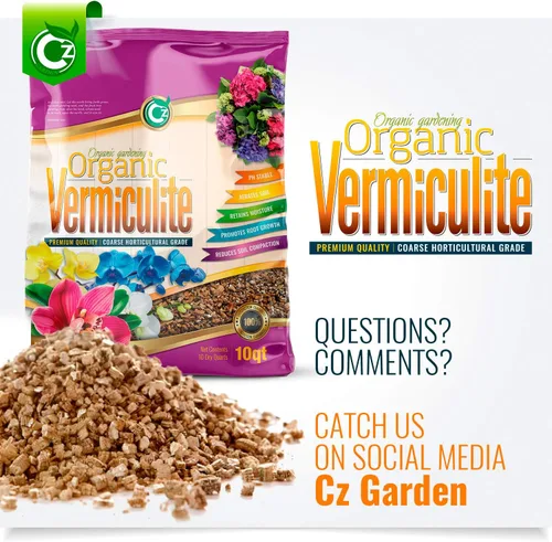 Vista 6 de Vermiculita gruesa – Fabricado en Estados Unidos para todas las plantas de interior/exterior y jardines de flores – Acondicionador aditivo