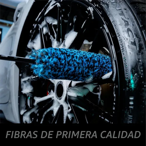 Vista 4 de VIKING Cepillo de Carretilla de Rueda, Cepillo de Limpieza para Ruedas y Kit de Detallado de Automóvil, Diámetro Regular, 16 Pulgadas de Largo