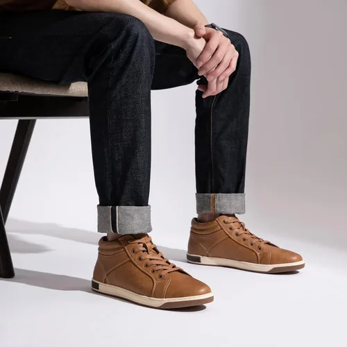 Vista 7 de Jousen Zapatos deportivos de moda para hombre, zapatillas de vestir altas y casuales para hombre