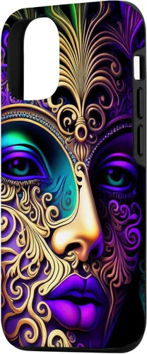 Vista 2 de Funda para disfraz de Mardi Gras psicodélico mágico para iPhone 15