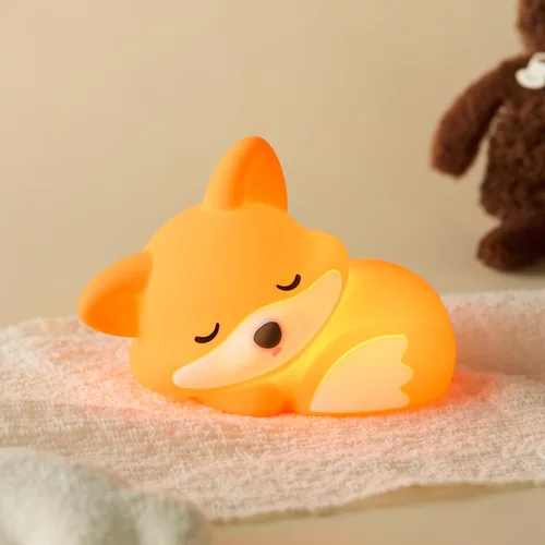 Vista 10 de ATSUI Luz Nocturna de Pingüino, Lámpara Nocturna de Animal Novelosa y Esponjosa LED, Silicona de Grado Alimentario, Atenuable en 2 Niveles, Luz