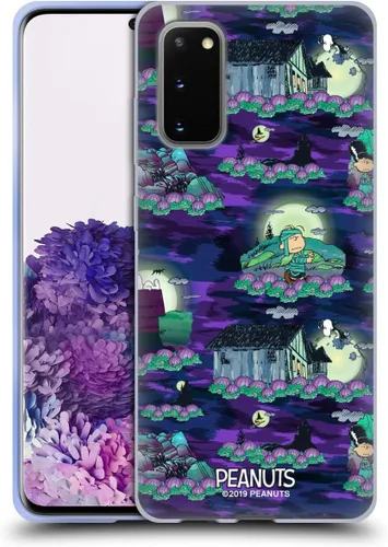 Vista 148 de Head Case Designs Funda de gel Spooktacular con licencia oficial de Peanuts Linus y Snoopy [protección de grado militar] compatible con Google Pixel