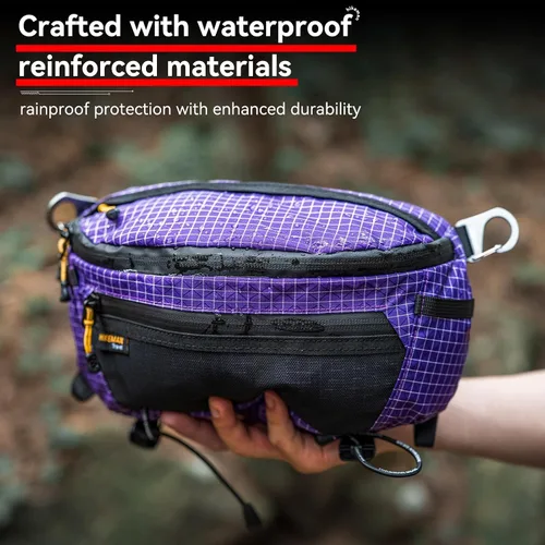 Vista 5 de HIKEMAN - Riñonera para mochila y bolsillo ligero para teléfono Negro
