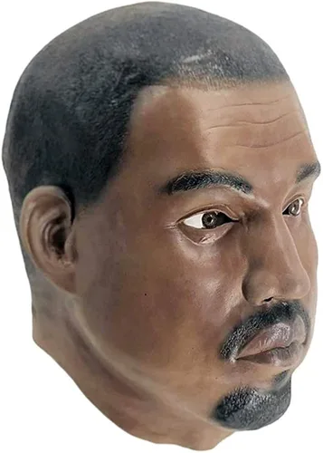 Vista 2 de HENGYUTOYMASK Máscara realista de látex para hombre negro, máscara de goma para Halloween, fiesta de disfraces