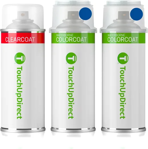 Vista 256 de TouchUpDirect RBG Azul Ártico Metálico Compatible con Pintura de Retoque Exact Match para Nissan, Kit Esencial en Aerosol