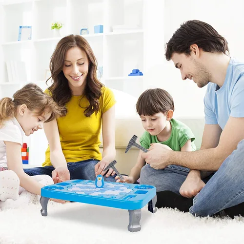 Vista 6 de DR.DUDU Juego Rompe Hielo Salva al Pingüino en el Bloque de Hielo, Juego Divertido Familiar, Activa la Trampa del Pingüino, Regalos para el Día