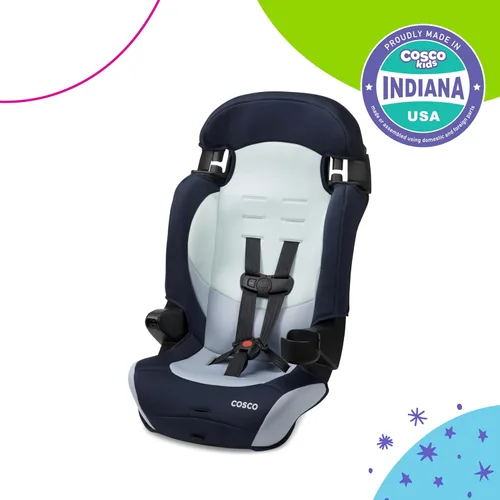 Vista 2 de Cosco Kids Finale DX Asiento Elevador de Automóvil 2 en 1, Asiento de Automóvil para Niños Pequeños Orientado hacia Adelante (30-65 libras)