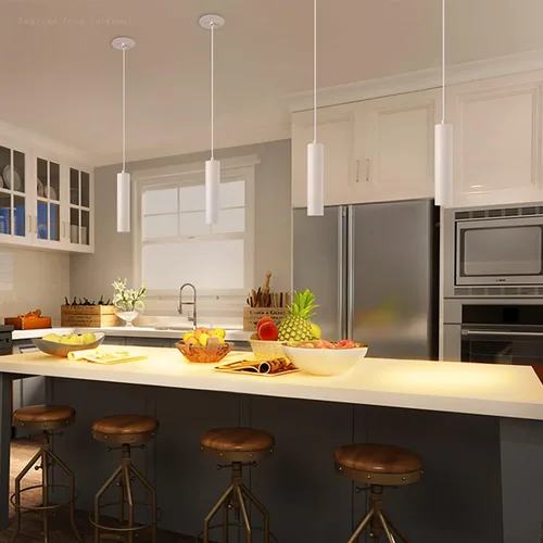 Vista 9 de LEONLITE Luces colgantes LED con clase, estilo minimalista moderno, caja J integrada para repuesto de luz de techo empotrada, ajuste de agujero