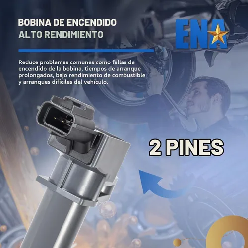 Vista 4 de ENA Juego de 8 bobinas de encendido para UF270 compatibles con Dodge Ram 1500 4.7 Jeep Mitsubishi Dakota Durango Commander Grand Cherokee Raider