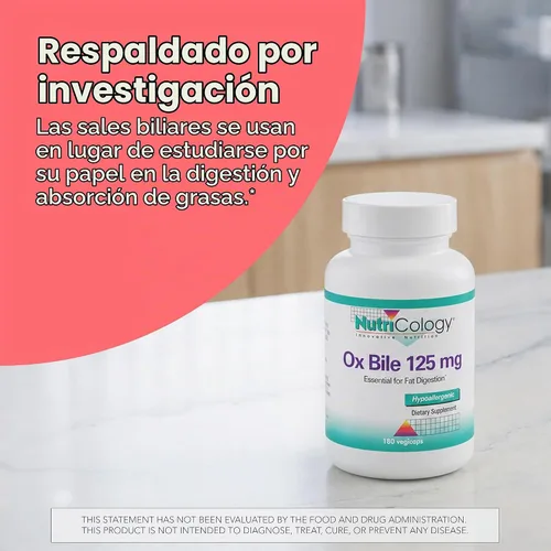 Vista 5 de Ox Bile, 180 cápsulas de 125 mg, 713947563704, 1, 1