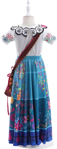 Vista 2 de Disfraz infantil de Mirabel, vestido de princesa de Isabela Madrigal, ropa de disfraces para Halloween, juego de roles