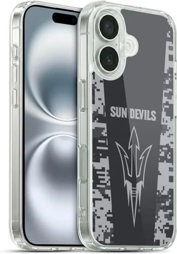 Vista 173 de Head Case Designs Funda de gel ASU Camou con licencia oficial de la Universidad Estatal de Arizona [protección de grado militar] compatible