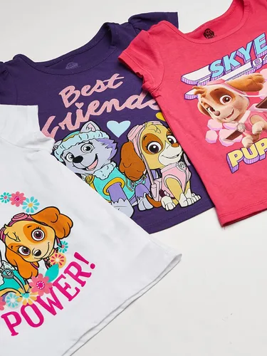 Vista 3 de Nickelodeon Paquete de 3 camisetas de Paw Patrol para niña