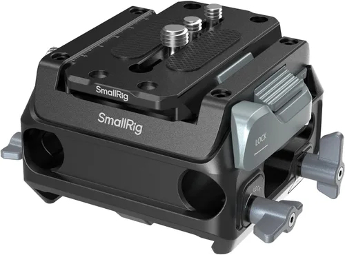 Vista 7 de SMALLRIG Sistema elevador de placa base ligero con doble abrazadera de varilla de 0.591 in, versión de aleación de magnesio de placa base, con placa