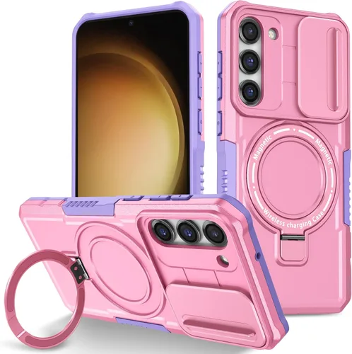 Vista 24 de Funda magnética para Samsung Galaxy Note 20 Ultra, soporte para teléfono, funda protectora mate a prueba de golpes, funda protectora para teléfono