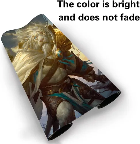 Vista 3 de Juego de mesa MTG Playmat Games Tamaño 60X35 cm CCG Compatible para MTG CCG RPG Juego de cartas coleccionables (Ajani Steadfast)