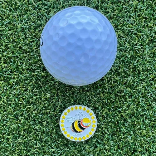 Vista 2 de Giggle Golf Spring Golf Ball Marker with Magnetic Hat Clip