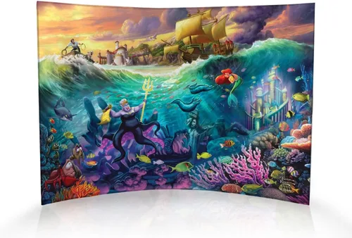 Vista 26 de Disney Brave - Thomas Kinkade Studios - Impresión fotográfica acrílica curvada de 10 x 7 pulgadas - Decoración independiente - Coleccionable