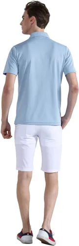 Vista 3 de EAGEGOF Polo de golf para hombre, manga corta, para deportes, ocio, suave, para adultos, para deportes al aire libre