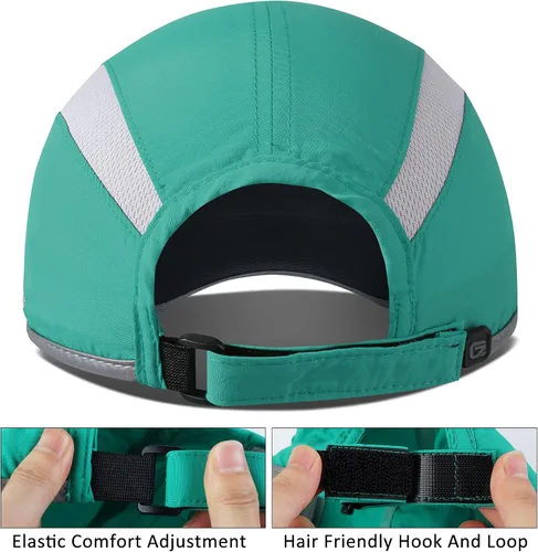 Vista 3 de GADIEMKENSD Sombrero reflectante plegable para exteriores, diseño sin estructura, protección solar UPF 50+, sombreros deportivos para mujeres