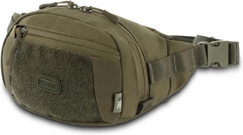 Vista 13 de M-Tac Riñonera para hombre - Riñonera pequeña compañera - Cinturón de estilo táctico EDC (negro)