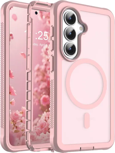 Vista 71 de Funda magnética para iPhone 17, protección resistente, color blanco antiguo