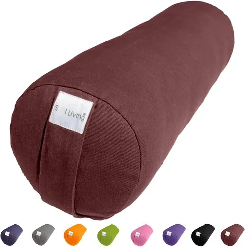 Vista 27 de Sol Living Almohada de yoga rectangular para meditación, accesorios de meditación de algodón, almohada de meditación restaurativa de yoga, almohada