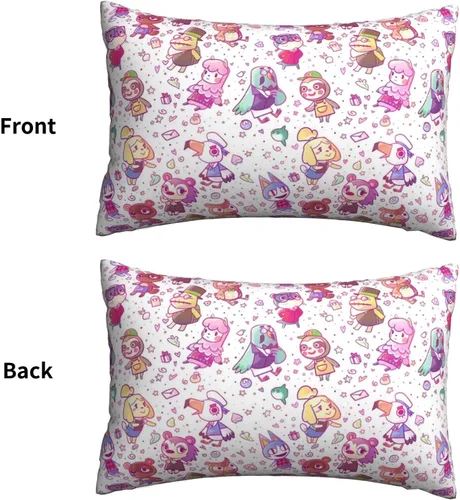 Vista 2 de Funda de almohada para cabello y piel, tamaño Queen (20 x 30 pulgadas), funda de almohada para decoración del hogar, microfibra cepillada suave