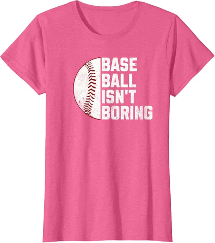 Vista 62 de Camiseta Baseball Isn't Boring, Negro