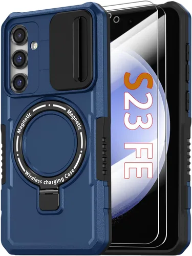 Vista 26 de Funda magnética para Samsung Galaxy Note 20 Ultra con soporte de anillo [con protector de pantalla] [Compatible con carga inalámbrica MagSafe] Funda